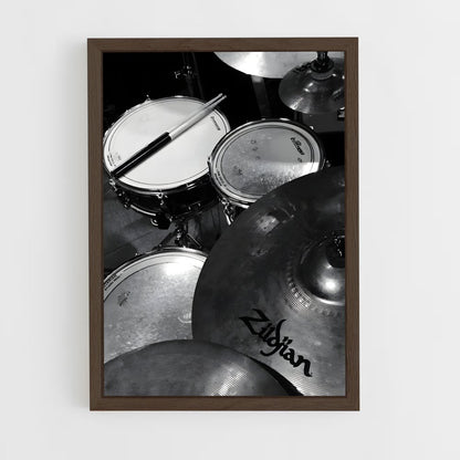 ap-drum kit-1 cadre Bois foncé
