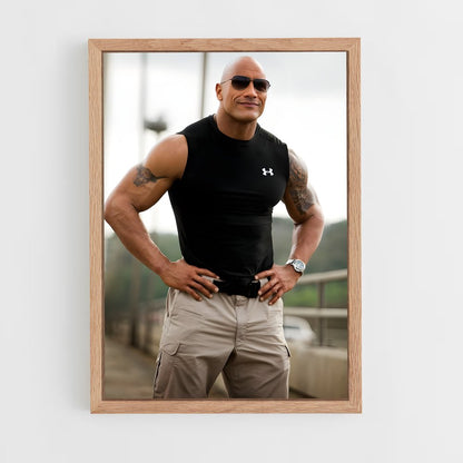 ap-dwayne johnson-11 cadre Bois clair