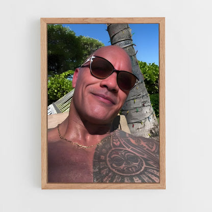 ap-dwayne johnson-13 cadre Bois clair