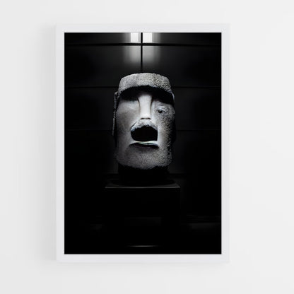 ap-easter island moai-7 cadre Blanc