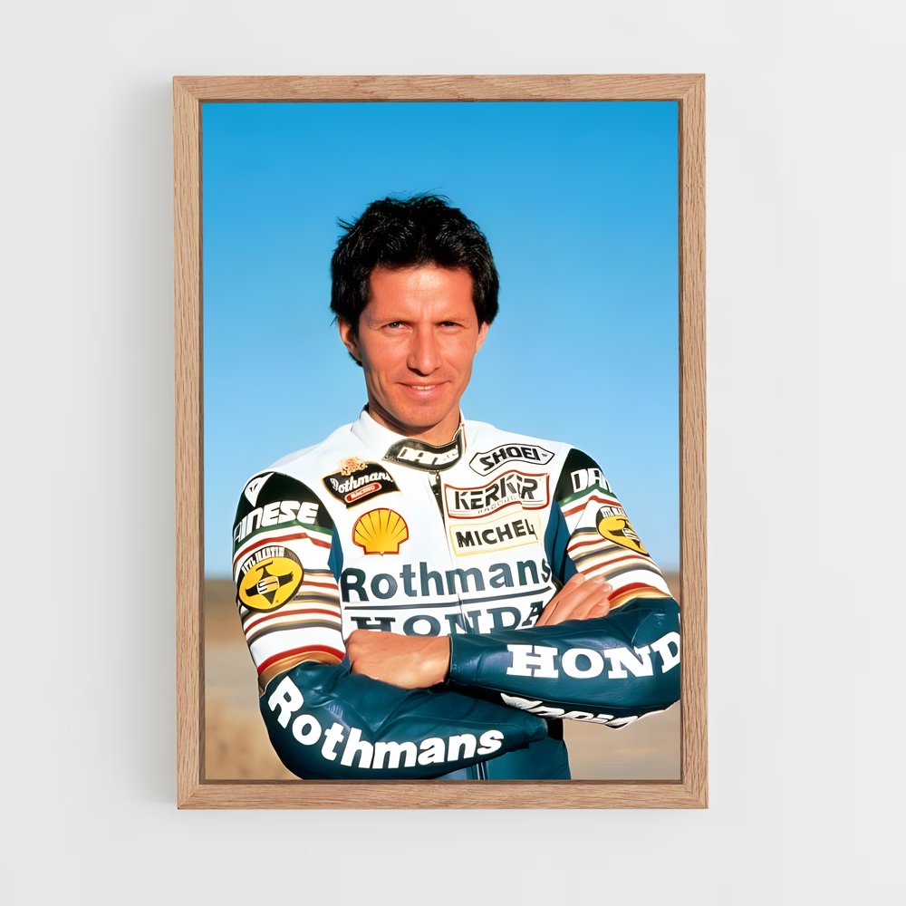 ap-eddie lawson-8 cadre Bois clair