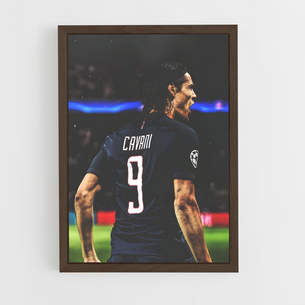 ap-edinson cavani-5 cadre Bois foncé