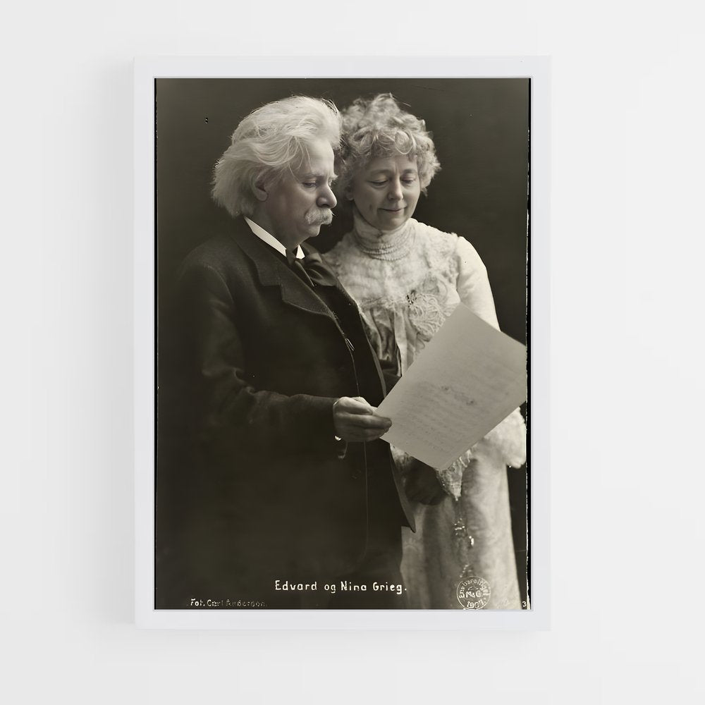 ap-edvard grieg-4 cadre Blanc