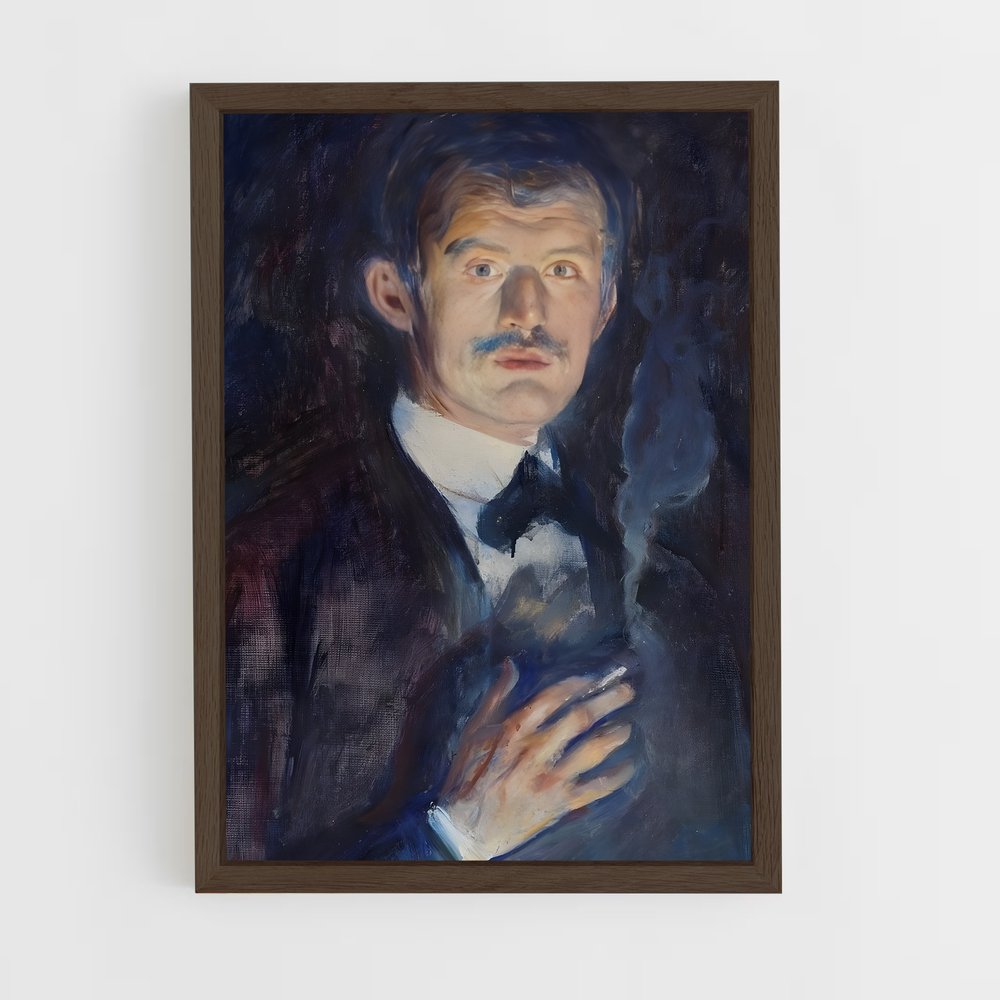 ap-edvard munch-2 cadre Bois foncé