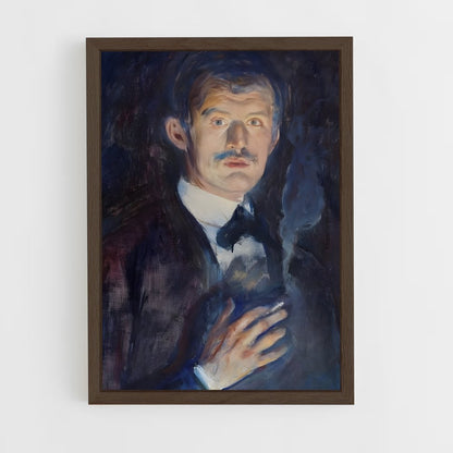 ap-edvard munch-2 cadre Bois foncé