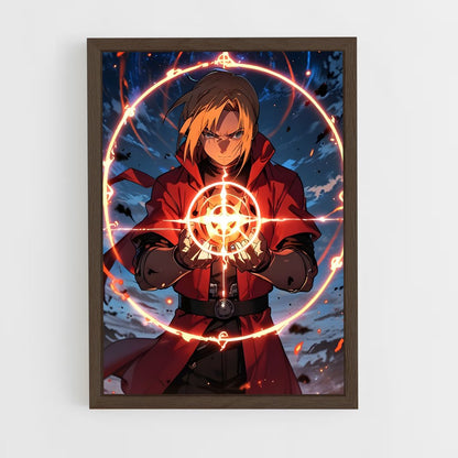 ap-edward elric-1 cadre Bois foncé