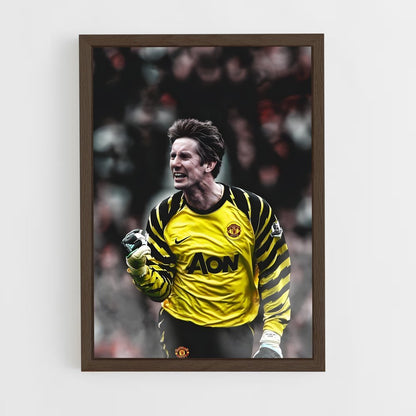 ap-edwin van der sar-1 cadre Bois foncé