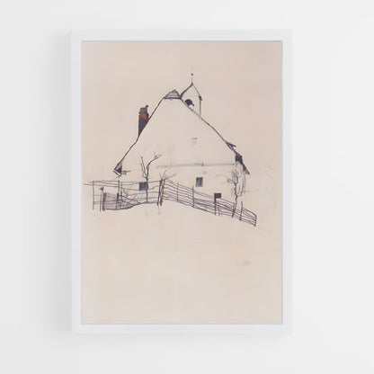 ap-egon schiele-3 cadre Blanc