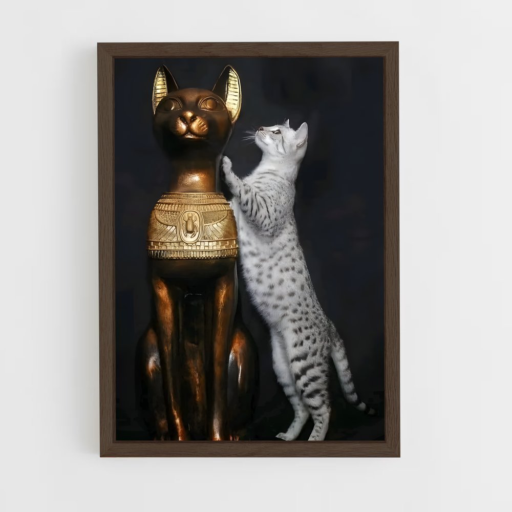 ap-egyptian mau-4 cadre Bois foncé