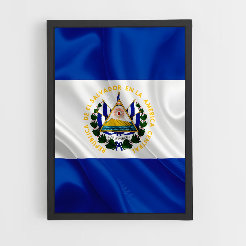 ap-el salvador flag-1 cadre Noir