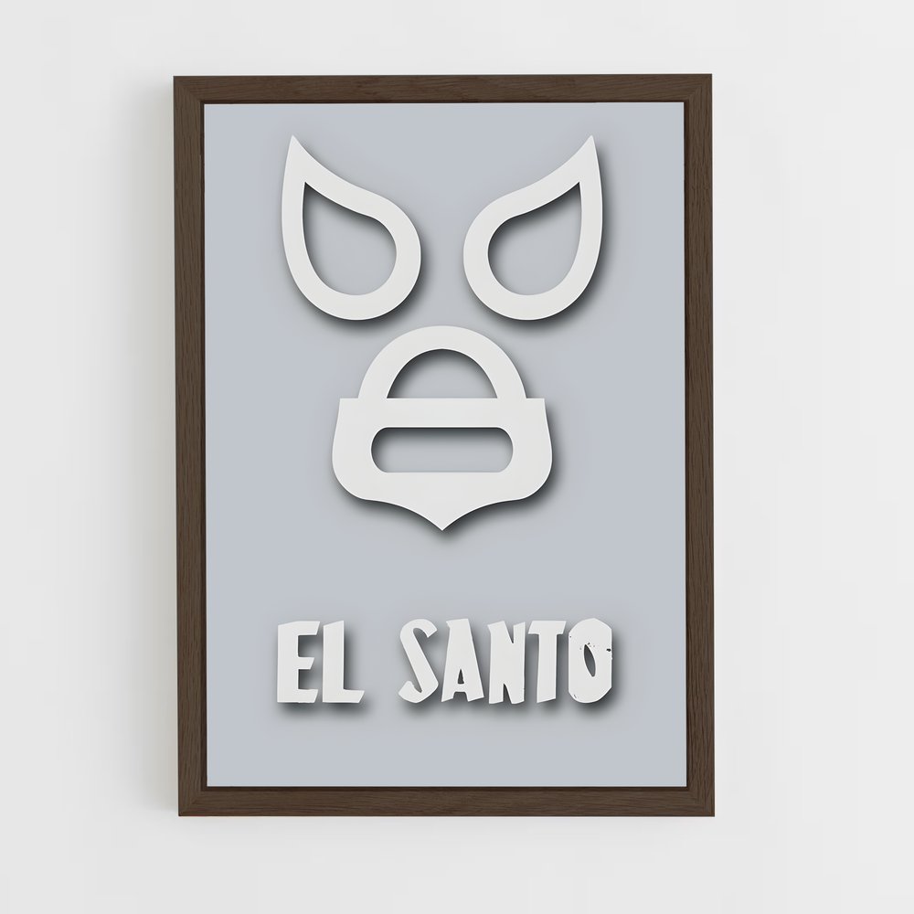 ap-el santo-4 cadre Bois foncé