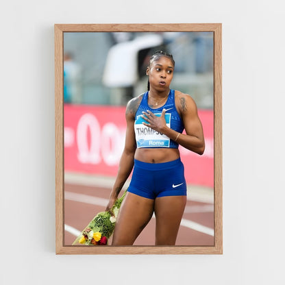 ap-elaine thompson-herah-4 cadre Bois clair
