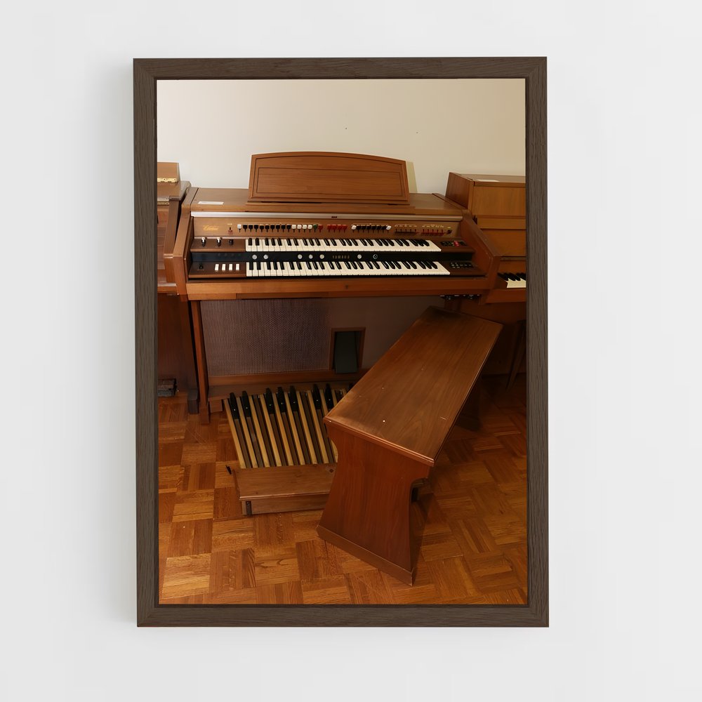 ap-electric organ-1 cadre Bois foncé
