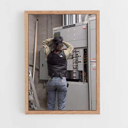 ap-electrician-7 cadre Bois clair