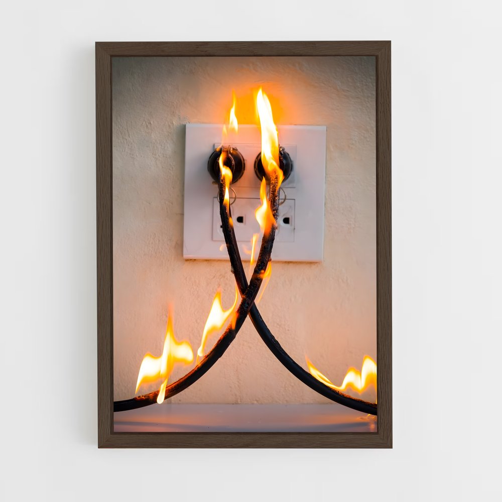 ap-electricity-3 cadre Bois foncé