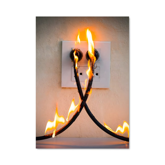 Poster Flamme Électrique
