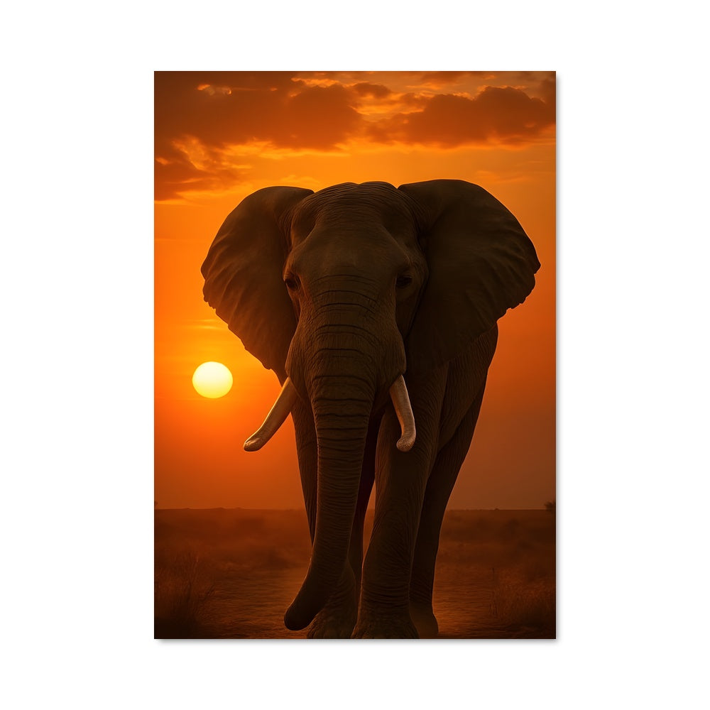 Poster L'Éléphant au Crépuscule