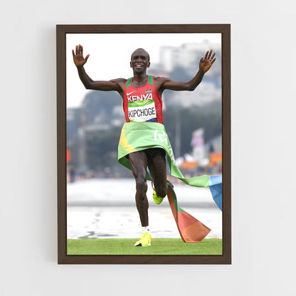 ap-eliud kipchoge-4 cadre Bois foncé