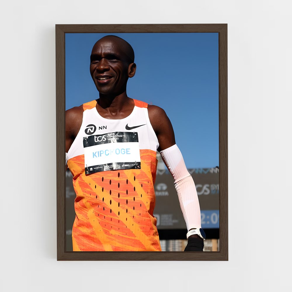 ap-eliud kipchoge-7 cadre Bois foncé