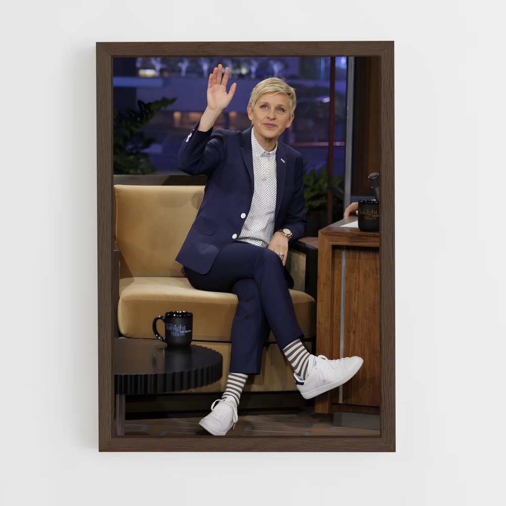 ap-ellen degeneres-2 cadre Bois foncé
