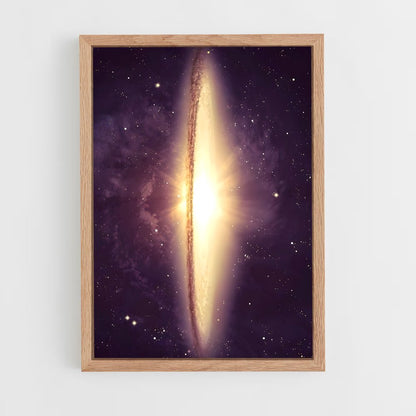 ap-elliptical galaxy-1 cadre Bois clair