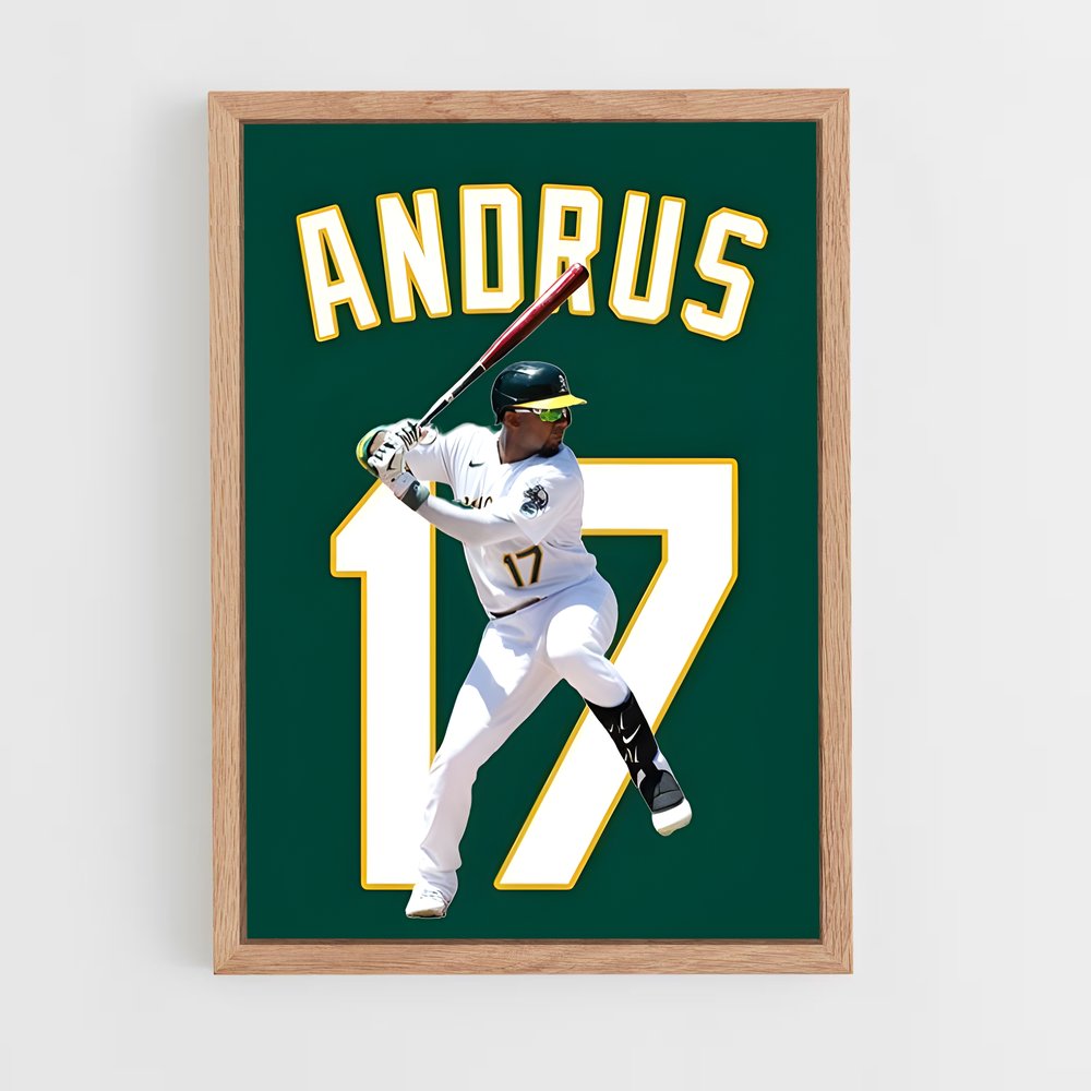 ap-elvis andrus-2 cadre Bois clair