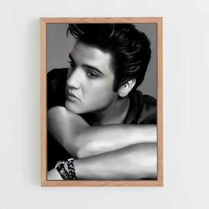 ap-elvis presley-1 cadre Bois clair