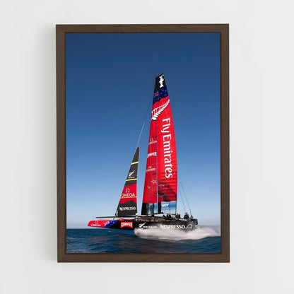 ap-emirates team new zealand-2 cadre Bois foncé