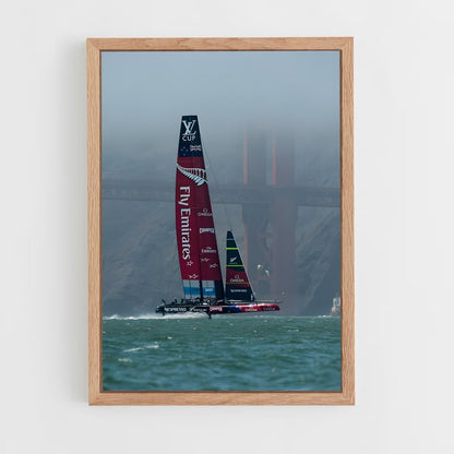 ap-emirates team new zealand-3 cadre Bois clair