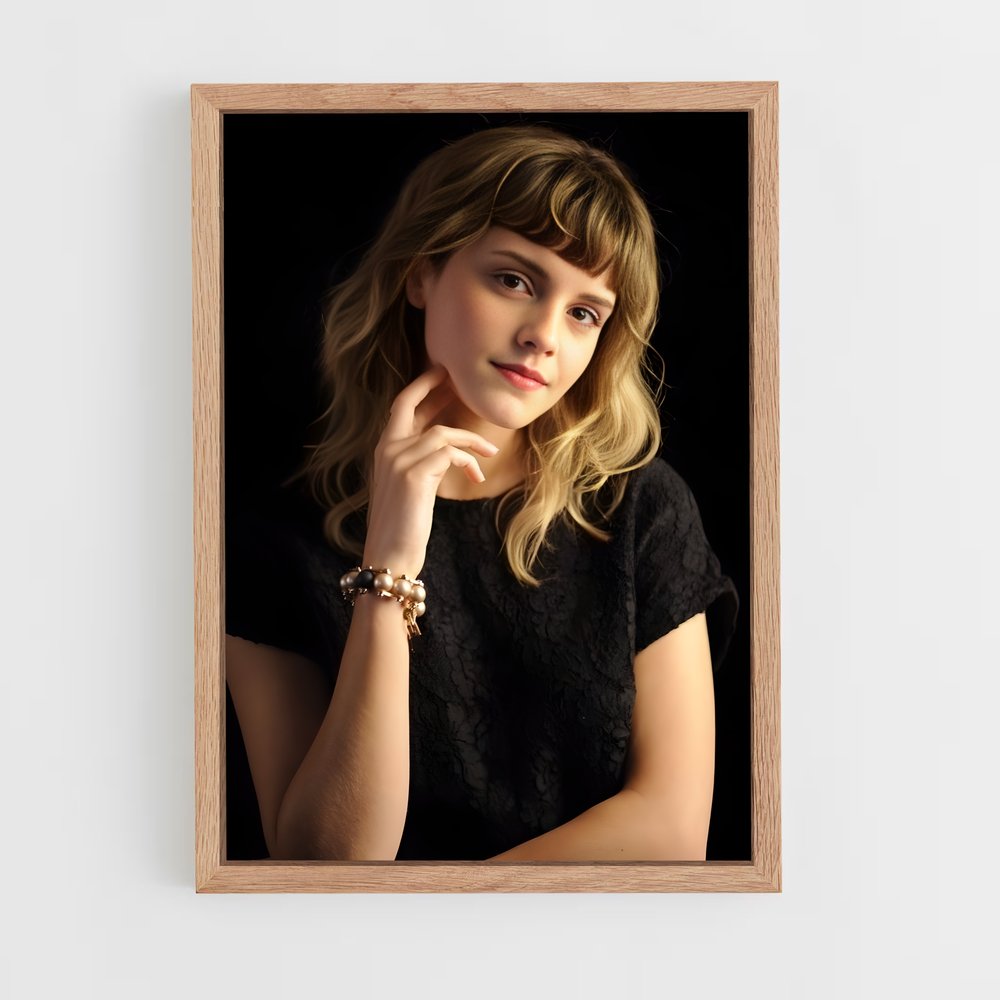 ap-emma watson-2 cadre Bois clair