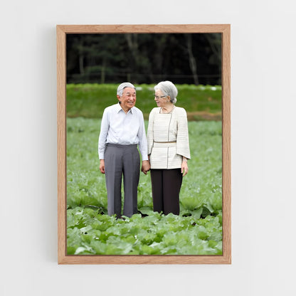 ap-emperor emeritus akihito-2 cadre Bois clair