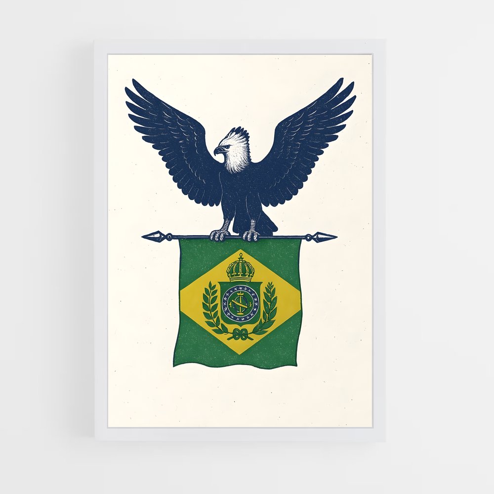 ap-empire of brazil flag-1 cadre Blanc