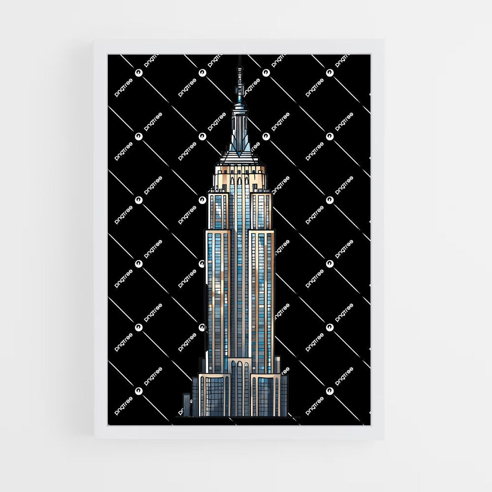 ap-empire state building-15 cadre Blanc