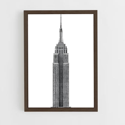 ap-empire state building-20 cadre Bois foncé