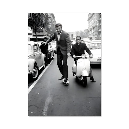 Poster Paris en Deux Roues