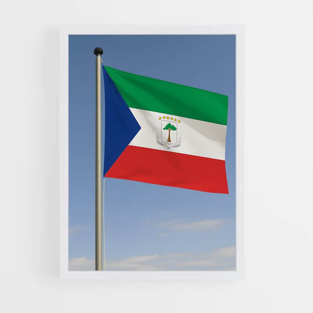 ap-equatorial guinea flag-1 cadre Blanc