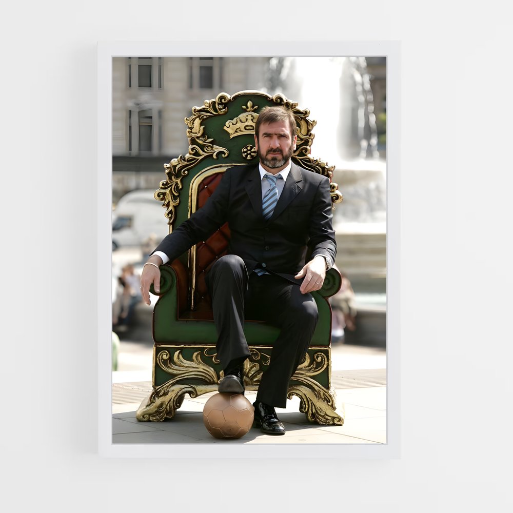 ap-eric cantona-5 cadre Blanc