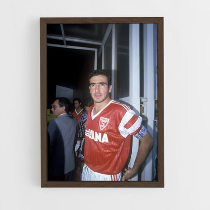 ap-eric cantona-7 cadre Bois foncé