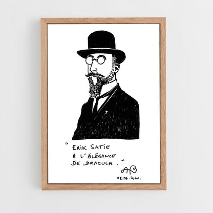 ap-erik satie-2 cadre Bois clair