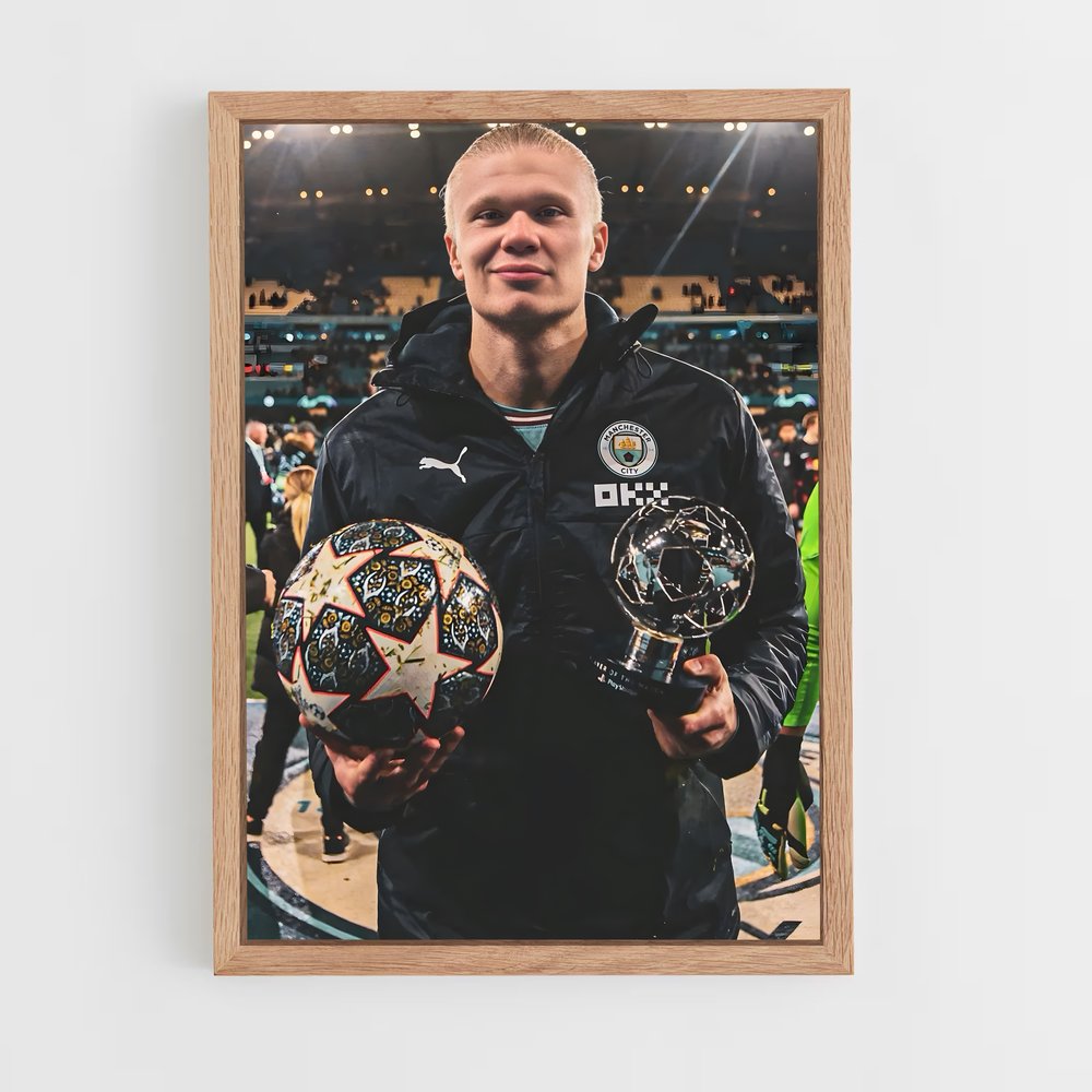 ap-erling haaland-11 cadre Bois clair