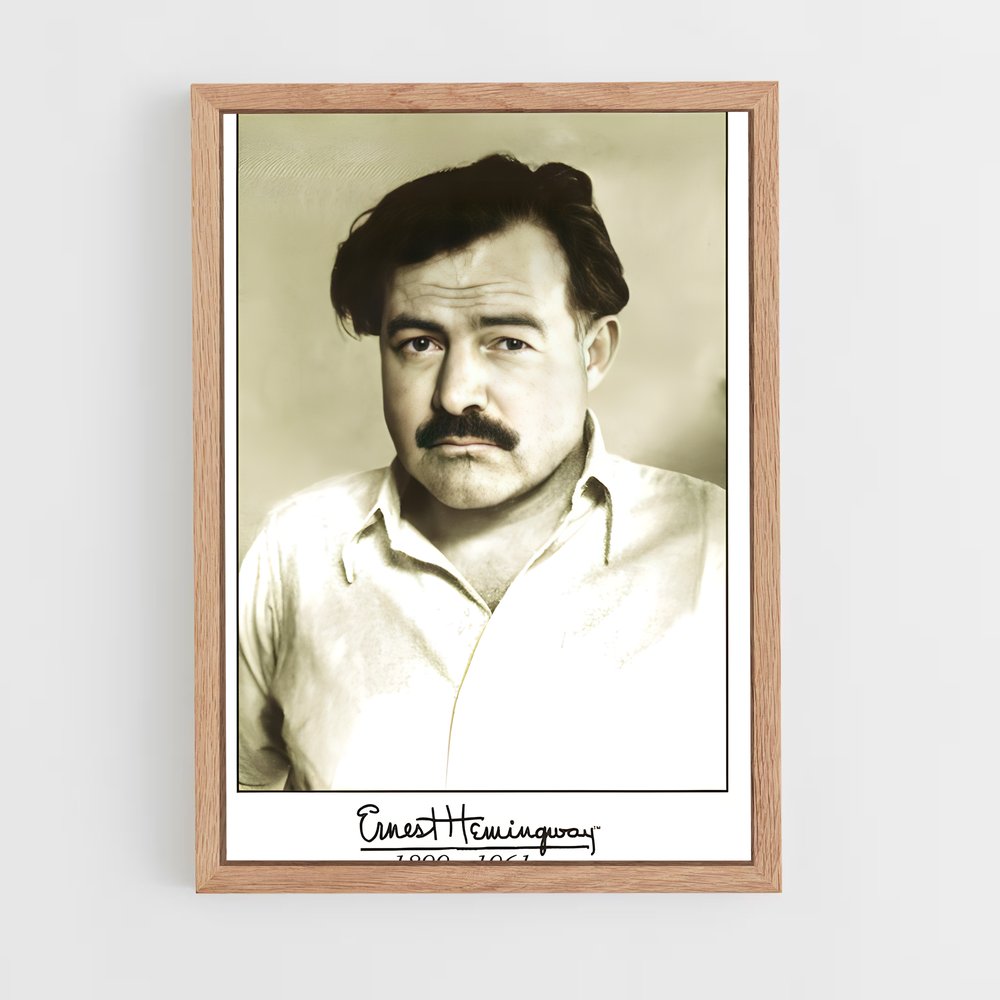 ap-ernest hemingway-2 cadre Bois clair