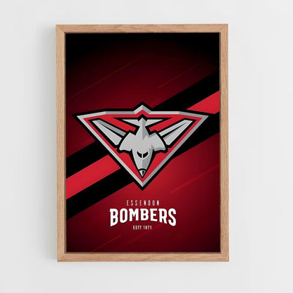 ap-essendon bombers-4 cadre Bois clair