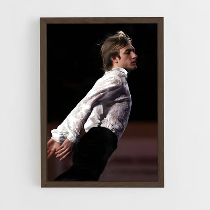 ap-evgeni plushenko-1 cadre Bois foncé