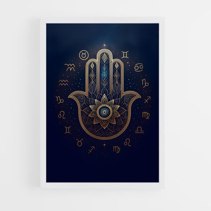 ap-evil eye-1 cadre Blanc