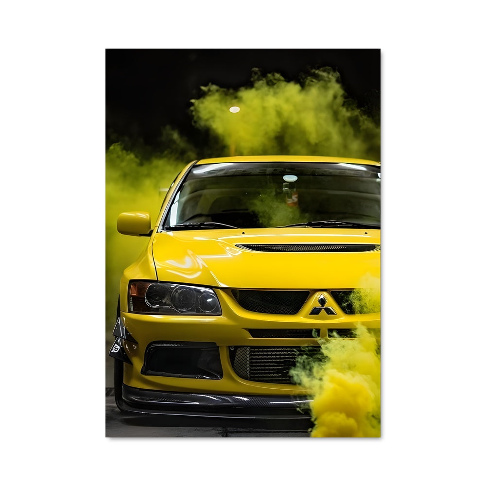 Poster Fumée Jaune