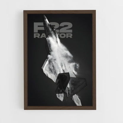 ap-f-22 raptor-1 cadre Bois foncé