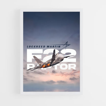 ap-f-22 raptor-8 cadre Blanc
