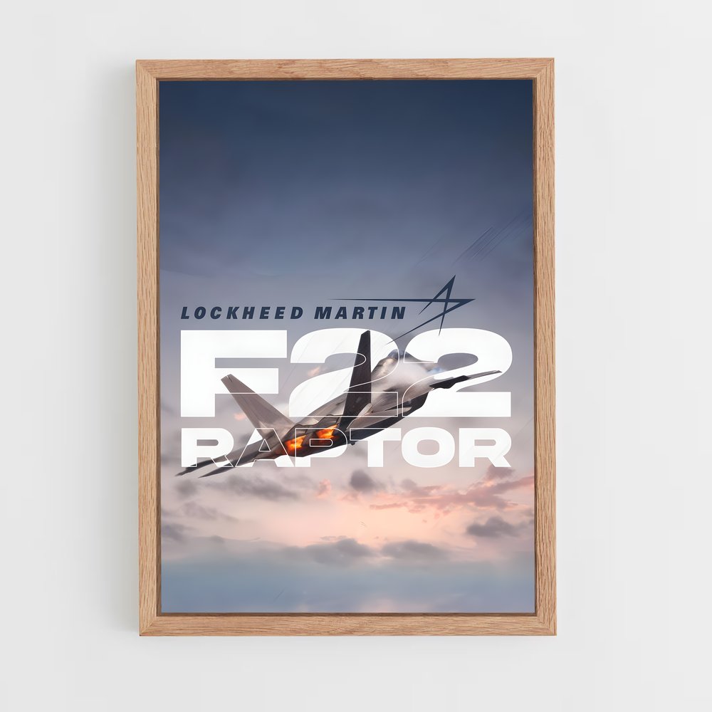 ap-f-22 raptor-8 cadre Bois clair