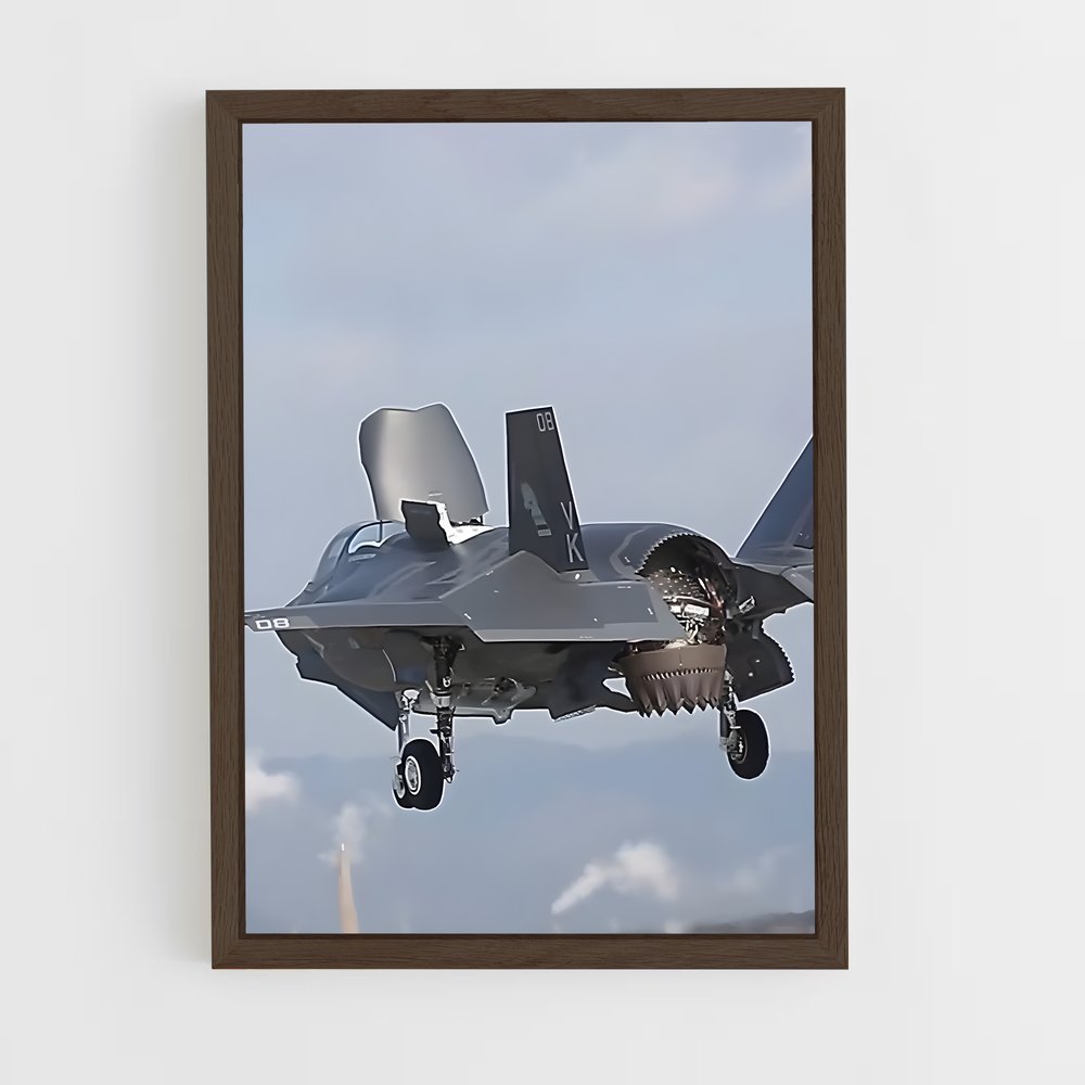 ap-f-35 lightning ii-2 cadre Bois foncé