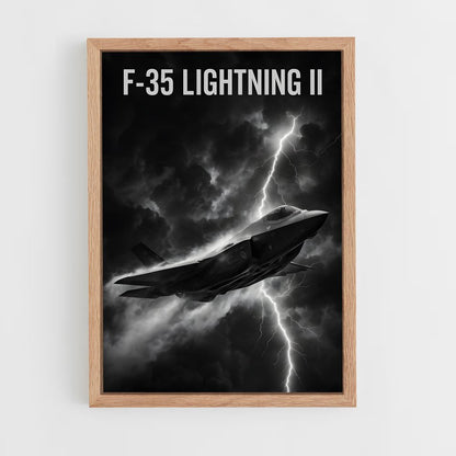 ap-f-35 lightning ii-5 cadre Bois clair